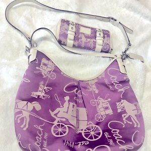 Coach crossbody bag and wallet set